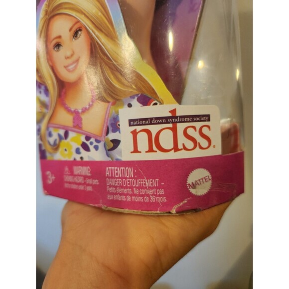 Down Syndrome Barbie Fashionistas Doll #208 Floral Dress Leg Braces NIB, NDSS - Picture 4 of 8